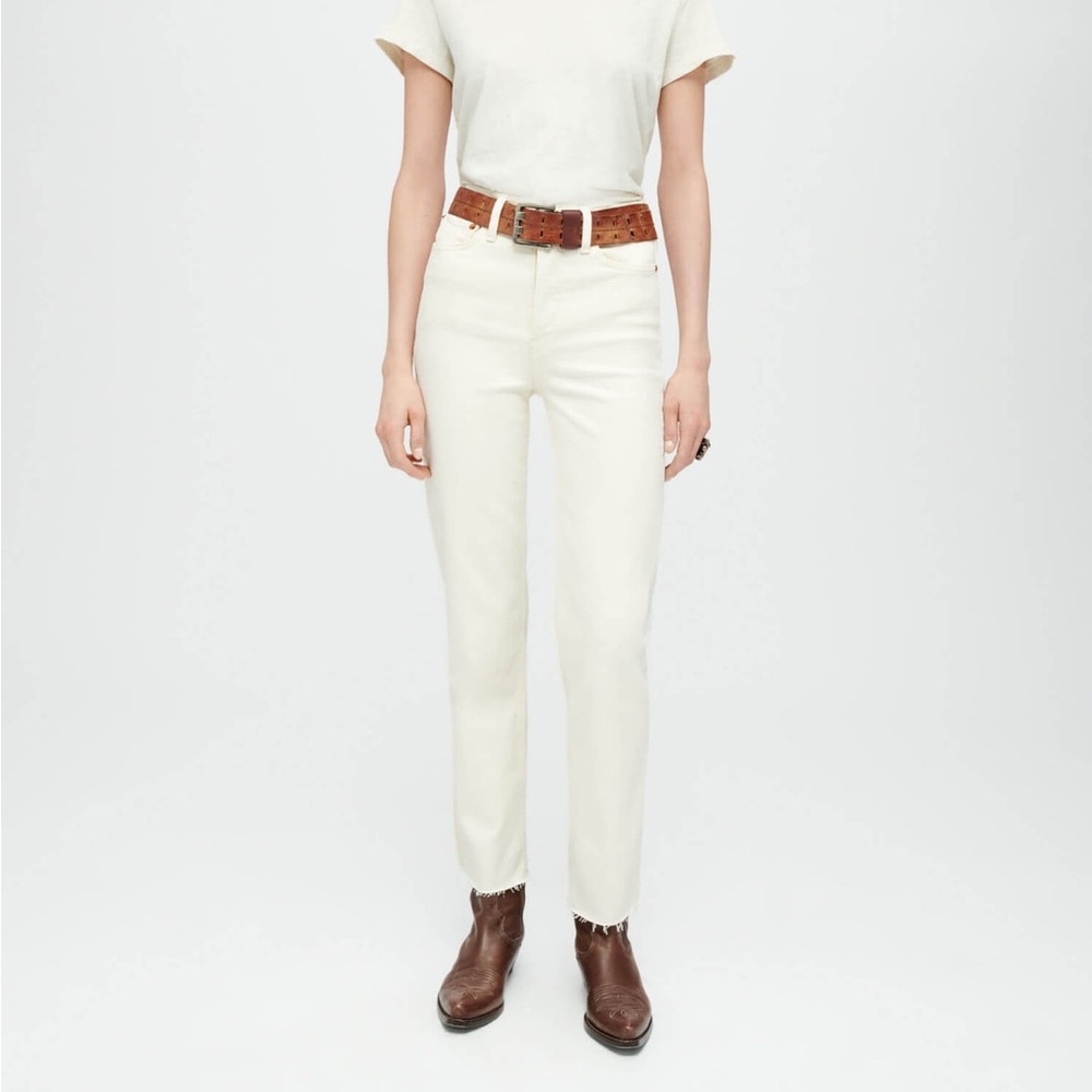 Classic Cream Women's Jeans | NWT! Size 23, Re/Done 70’s stovepipe jeans